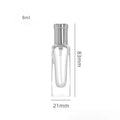 Wholesale Quality Thick 8ml Easy Crimpless Glass Perfume Bottle Rectangle Clamp Parfum Bottle