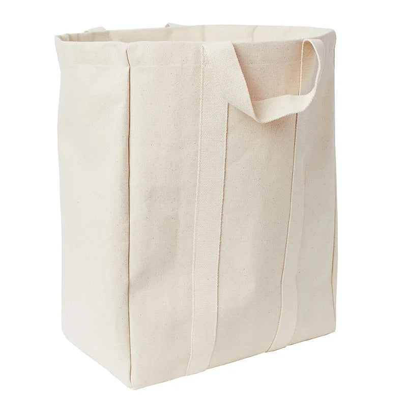 Extra Large Customized Big Durable Foldable Tote Grocery Cotton Shopping Drawstring Canvas Bag