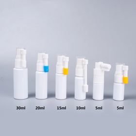 BOEN Brand 5ml 10ml 15ml 20ml 30ml PET Plastic Bottle Liquid Medicine Personal Care Containers Oral Throat Long Pump Sprayer