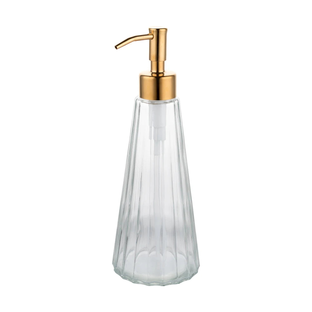 Longan Wholesale Top Dispenser Soap Boston Round Glass Bottle Soap Pump Soap Dispenser Bottle With Pump