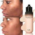 QIC Moisturizing Oil Controlling Pore Shrinking Full Coverage Concealer Waterproof Long Lasting Light Silky Smooth Foundation
