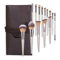UUYP Luxury 14Pcs Foundation Cosmetics Makeup Brushes Set for Women Beautiful Products with Bag