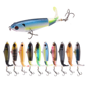 New Propeller Tractor Fishing Bait 10.5cm/17g Water Surface Wave Climbing Hard Bait Lure Hook Fishing Gear and Tackle