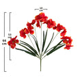 Fantastic Color Autumn Coffee Iris Artificial Flowers Real Touch PU Alice Iris Wedding Centerpiece Decor Christmas Graduation