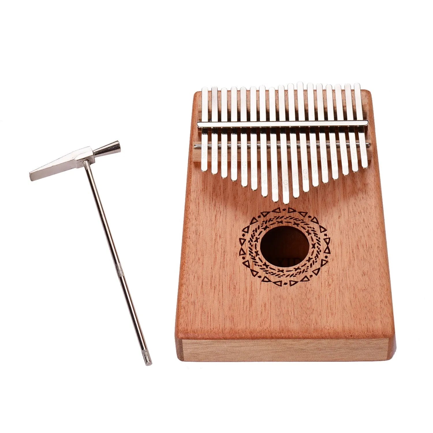 17 Keys Kalimba Thumb Piano Rosewood Panel with Carry Bag Key Stickers Tuner Hammer Cleaning Cloth