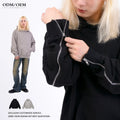 Custom 450 GSM Cotton Heavyweight Acid Wash Vintage French Terry Distressed Zipper Sleeve Hoodie