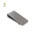 Fashion Stainless Steel Metal Etched Clip Simple Silver Dollar Cash Clamp Holder Wallet Purse Pocket Men Women