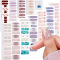 Custom 3D UV Nail Art Sticker New Design Summer Heart-Shaped Plastic Gel Nail Polish Strips Transfer Printing Glue Adhesive