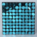 Black Shimmer Sequin Wall Backdrop Easy-clip Interlocking Circular Sequin Panels for Event Decor