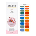 Solid Colors Gel Nail Stickers New Factory Price Semi Cured Gel Nail Wraps