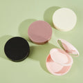 Wholesale Customizable PE Plastic Jars for Cosmetic Packaging Compacts with Mirrors and Offset Printing