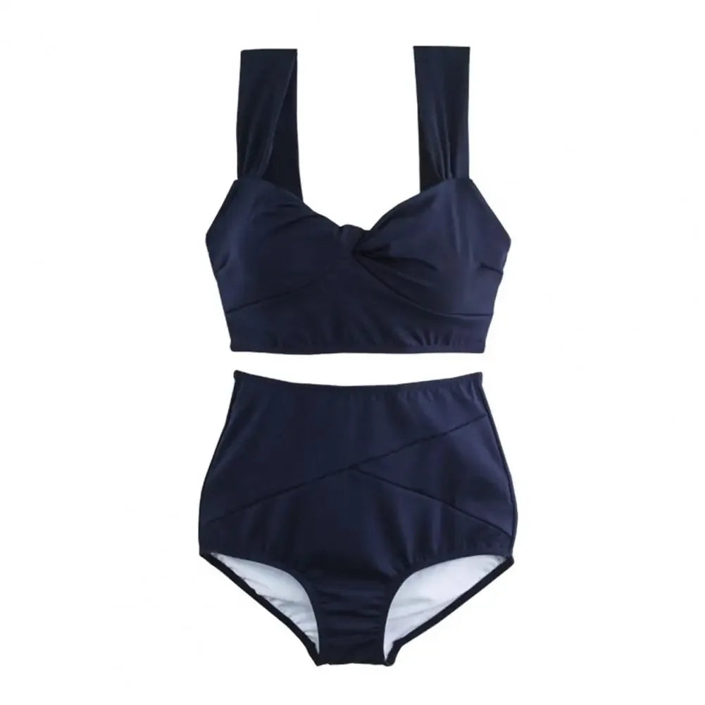 OUTPACE Women's Push up 2-Piece Bikini Set with Crystal Jewelry Print Spandex/Polyester Material
