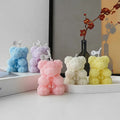 Lovely Rose Bear Scented Candle Valentine Wedding Decor Gift Handcrafted Scented Soy Wax Candles