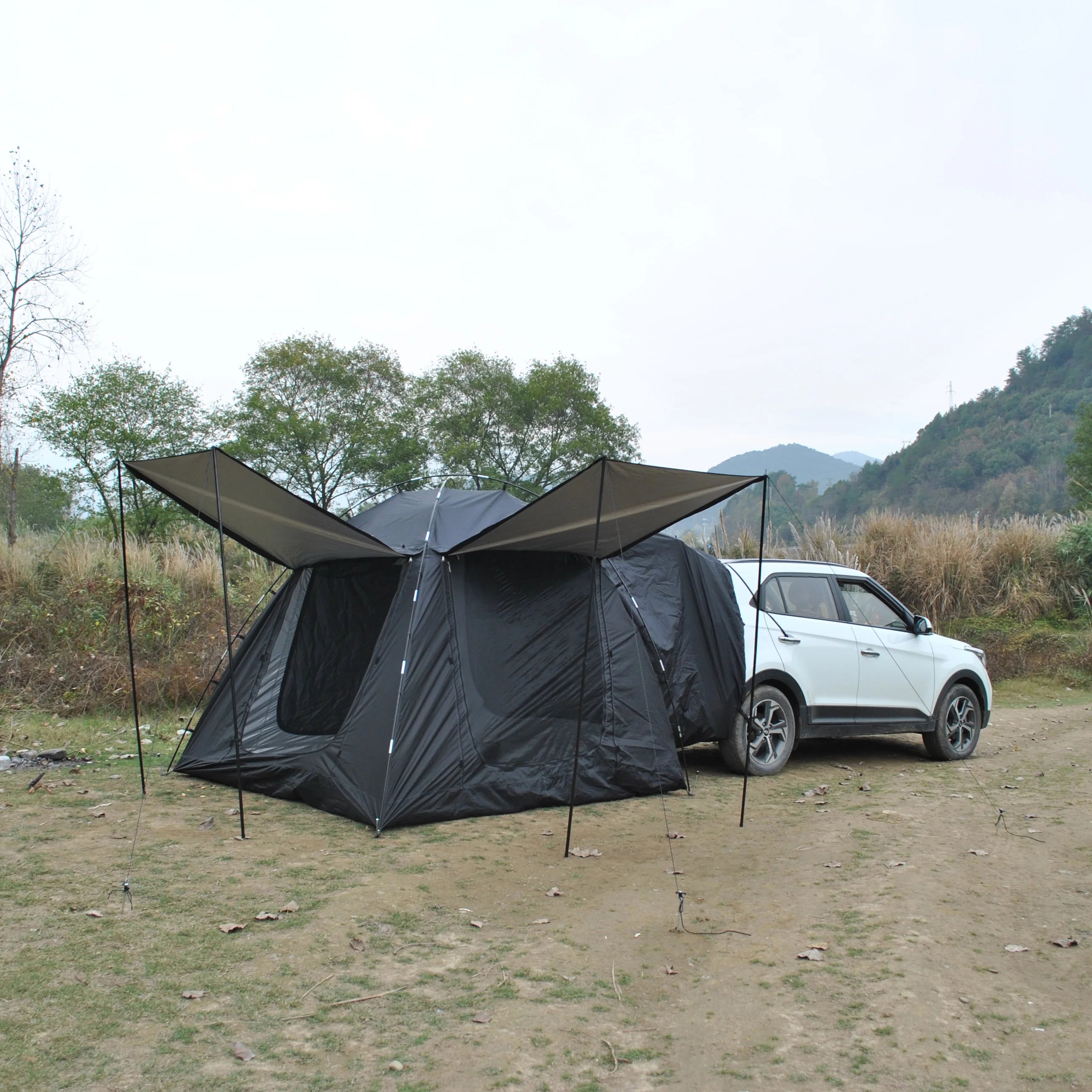 CXZ-675 SUV Car Camping Tent Outdoor Rear Tailgate Shade Awning Tent for Vehicle SUV Car Tent