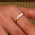 Dainty Fresh Water Pearl Ring 18k Gold Plated Stainless Steel Jewelry Pearl Rings Jewelry Women