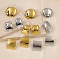 Stainless Steel Minimalist Oversized Geometric Tarnish Free High Polishing Waterproof  Plated Gold Earrings Trendy Women Jewelry