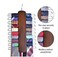 Smart Space Saving Heavy Duty Metal & Wood Hanger with Non-Slip Notch for Living Room Clothes-Multifunctional Modern Design