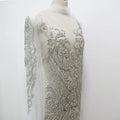 Elegant All Crystal Glass Bead Fashion Applique for Bridal With Sleeves WDP-069all