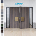 China Supplier Solid Wood Entrance Doors Custom Exterior Wooden Door Front Modern Entry Wood Doors