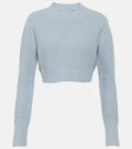 OEM Hot Sell Multicolor Optional Round Neck Loose Long-sleeved Sweater Custom Women's Short Crop Top Fall Clothes