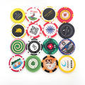 Custom Logo ABS Plastic 40mm Golf Poker Chip Ball Marker