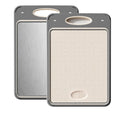 Double Sided Stainless Steel  Cutting Board Chopping Board for Kitchen Separate Sides for Meat and Vegetables