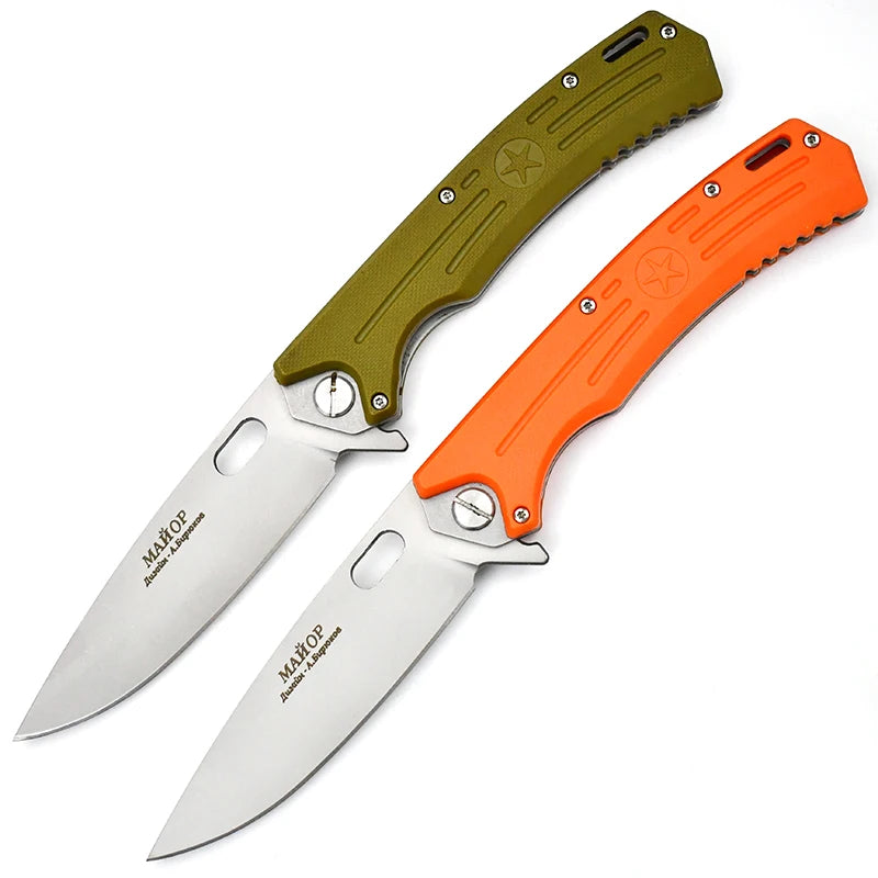 High Cost-effective for E-commerce Hot Selling ABS Handle CPM-D2 Steel High Hardness Folding Knife Outdoor Camping Pocket Knife