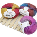 2022 Factory Wholesale 100% Wool Yarn Section-Dyeing Worsted Rainbow Thread for Hand Knitting Crochet Gradual Change Weaving