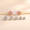 Wholesale 18K Gold Plated End Beads Rubber Spacer Stopper Fine Jewelry Accessories DIY for Necklace Bracelet Chain