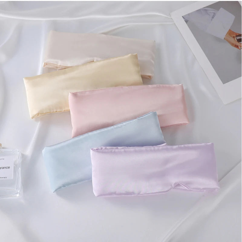 Custom Logo Satin Silk Sleep Mask 3D Soft Side Sleeper Eye Cover for Men Women Comfortable Face-Hugging Padded Eye Mask Sleep