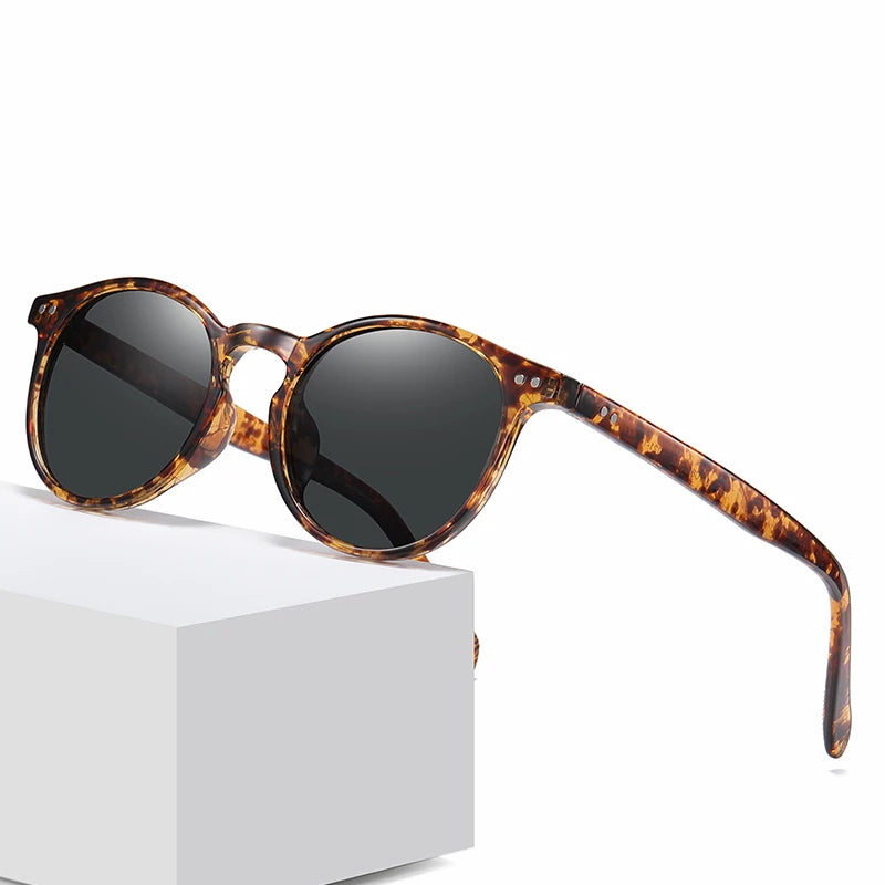 New Fashion Metal Hinge TR90 Frame TAC Lens Customized Logo Polarized Sunglasses for Unisex