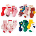 Hot Sale Winter Kids Soft Cotton Socks BoysGirls Cute Cartoon Animal Stripe Dots Baby Socks 0-3 Months