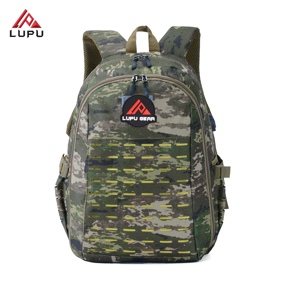 Lupu LP970 Factory Price Waterproof Fashion Tactical Internal Frame Backpack Laptop Bag USB Charging Port Polyester Lining