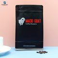 Resealable Private Label Flat Bottom Coffee Bag One Way Valve Custom Printed 250g 500g 1kg Coffee Bean Packaging Bag
