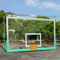 FIBA 12mm Tempered Glass Basketball Hoops Backboard 45 cm Spring Ring Basketball Hoops and Back Board for Adults