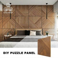 MUMU 3D Models Comfortable Embossed Texture Interior Wooden Cladding Geometric Solid Wood Wall Panels
