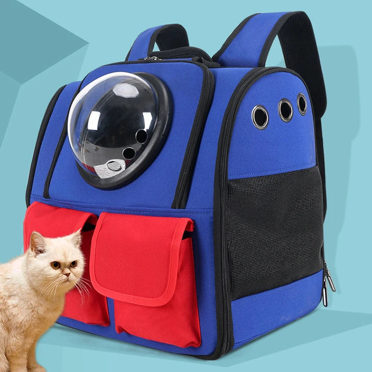Luxury Pet Travel Bag Oxford Fashion Breathable Polyester Zipper Solid Small Animals Dog & Cat Cage Carrier Backpack MegaBDM