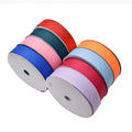 100  Yards Factory Stock Sales 4CM Width Polyester Pure Colors Grosgrain Ribbon for Bouquets Gift Wrap