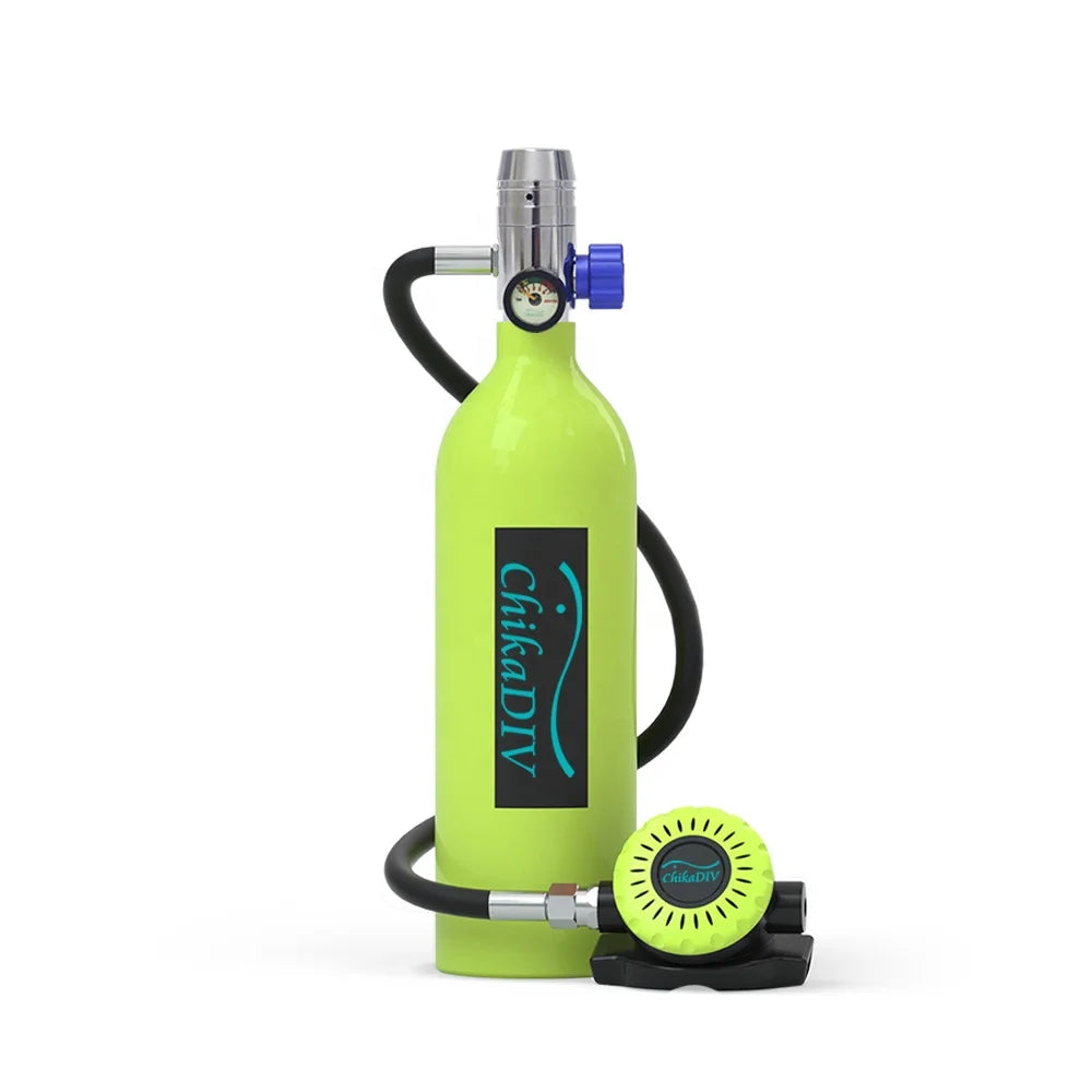 Factory Direct Sale ChikaDiv-C400 1L High Pressure 200bar 3000psi 20mpa Scuba Diving Tank Equipment for Underwater Snorkeling