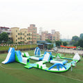 Fun Inflatable Floating Water Park Trampoline Inflatable Obstacle Course Inflatable Floating Aqua Park