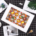 XJH Mini Cupcake Boxes 24 Holes for Cake Packaging Cupcake Folding Cupcake Box and Packaging Rectangle Clear Cake Box