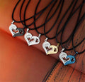 1 Pair Fashion Couple Heart Shape I Love You Pendant Necklace for Women Men Splice Friendship Necklaces Romantic Jewelry Gift
