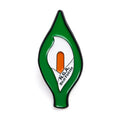 Easter Lily Badge Pin W/Ireland Tri Color & Starry Flags Republican Irish Lapel Pin