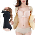 Compression Firm Control Waist Cinchers Long Sleeves Breathable Eco-Friendly Half Body Humpback Posture Corrector Tops Shapewear