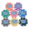 39mm Pureplay Ceramic Casino Poker Chips Set Golf Ball Chips 10g High Quality 43 45 46 50 52mm Diameter Also Can Prdouce