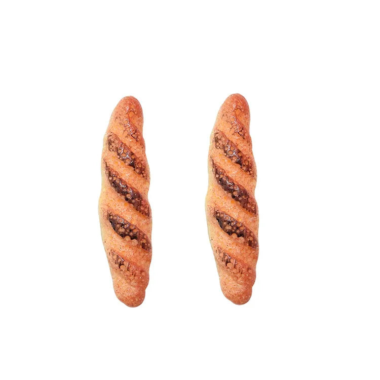 Cheap Simulation Mini Bread Flat Back Charms Resin Cabochon Doll House for Diy Craft Charms for Phone Decoration