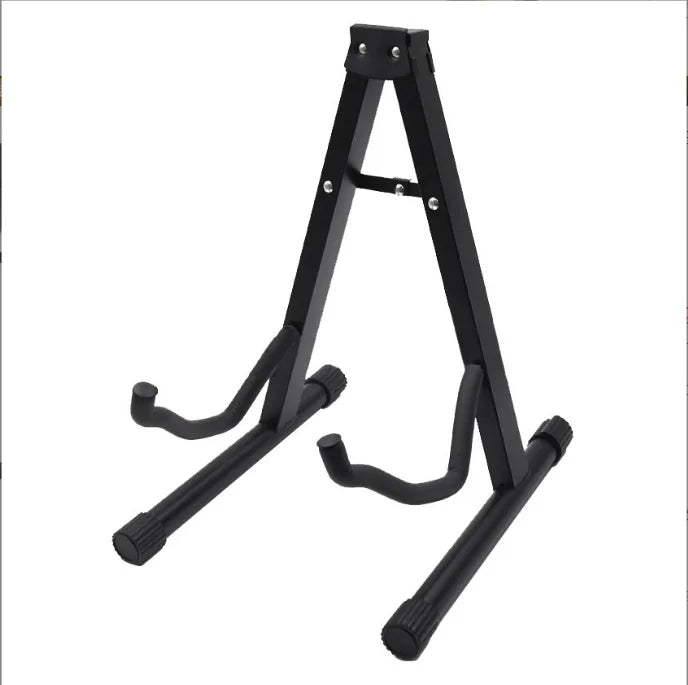 A-Seat Iron Folding Folk Classical Guitar Stand Plastic Musical Instrument Accessories for Acoustic and Bass Guitar