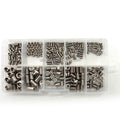 Grub Screws Set DIN916 Flat Point Set Screws Kits Assorted 300pcs/Box Stainless Steel M3 M4 M5 M6 M8