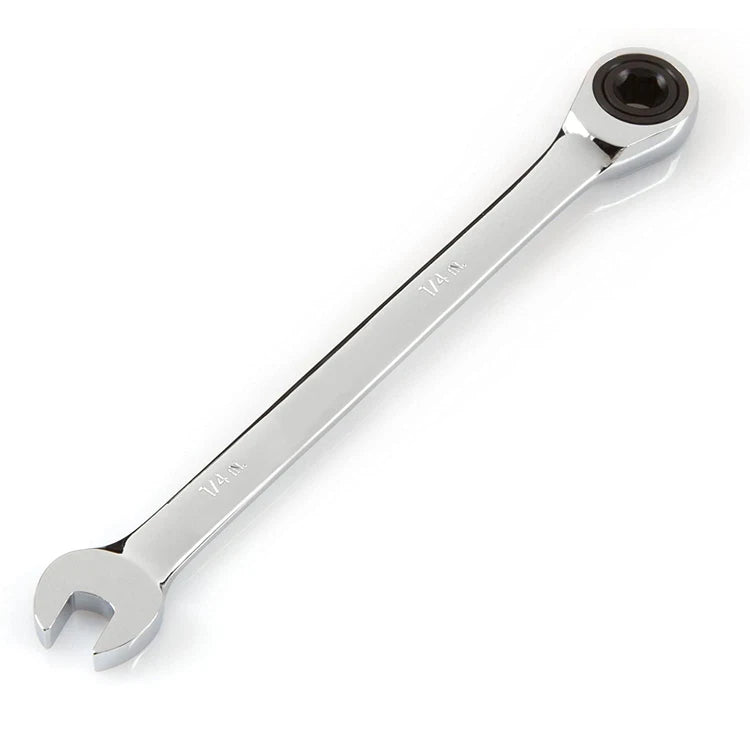 1/4 Inch 72-tooth Chrome Vanadium Carbon Steel Ratcheting Combination Wrench 6-Point DIY Metric Measurement OEM Customizable