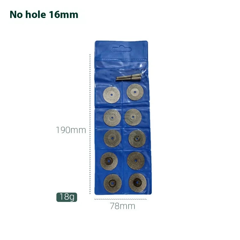 Eight-Hole Electroplated Diamond Cutting Blade Small Grinding Electric Grinding Saw Blade Emery Seam Jade Beauty Abrasive Tools